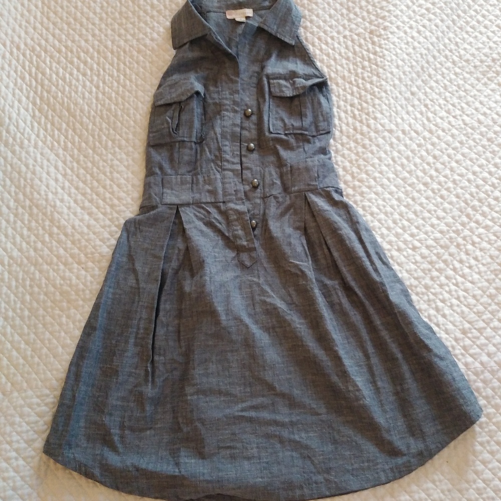 Monteau Womens High Neck Sleeveless Dress